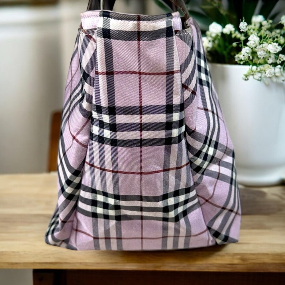 ๐SOLD๐ Burberry Blue label Pink Nova Check Mini Tote with COA - Picture 6 of 14